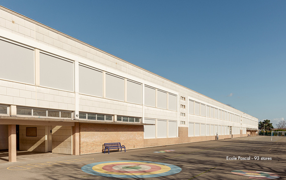 Gewebe Satiné 5500 in den Schulen der Stadt Poissy